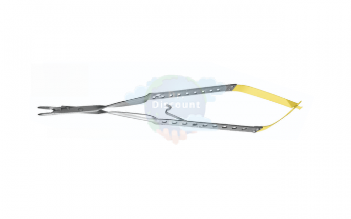 Иглодержатель с режущими кромками, Castroviejo Micro TC, прямой, 15,7 см