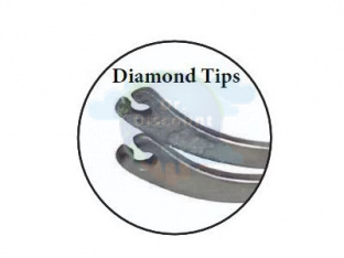 Щипцы для наложения швов Corn curve, длина 17 см, угол 45°